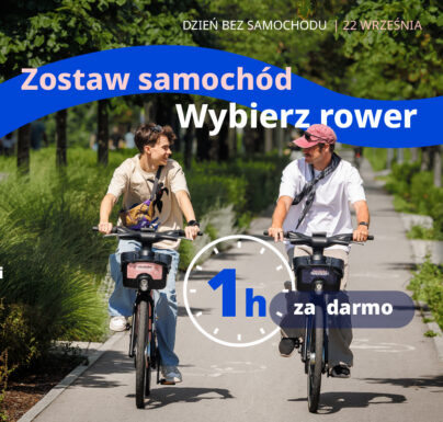 Darmowa godzina jazdy rowerami KRM – 22 września obchodzimy Dzień bez Samochodu 